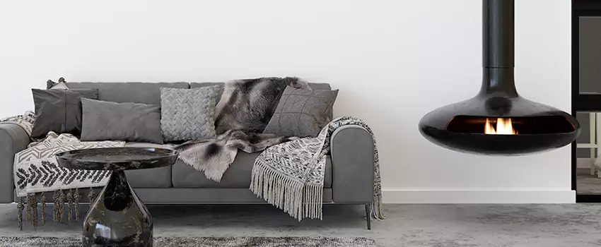 Circular Hanging Fireplace Installation Services in St. Michael, MN